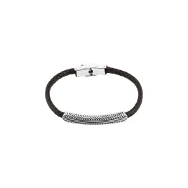 Pánský náramek s ozdobou 43092.3 černý