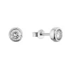 Stříbrné náušnice AMELIA 11M00005 moissanite