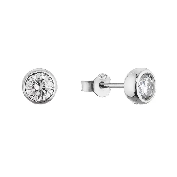 Stříbrné náušnice AMELIA 11M00005 moissanite