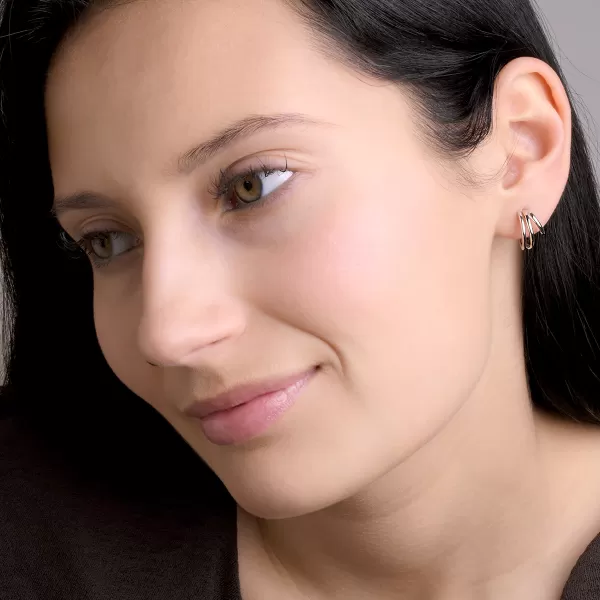 Stříbrné náušnice 61153