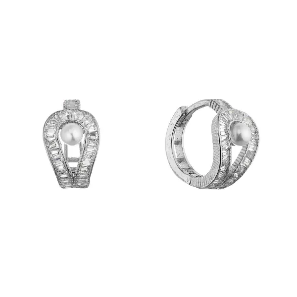 Stříbrné kroužky s perličkou 11807.1