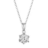 Stříbrný náhrdelník MIA 12M00003 moissanite