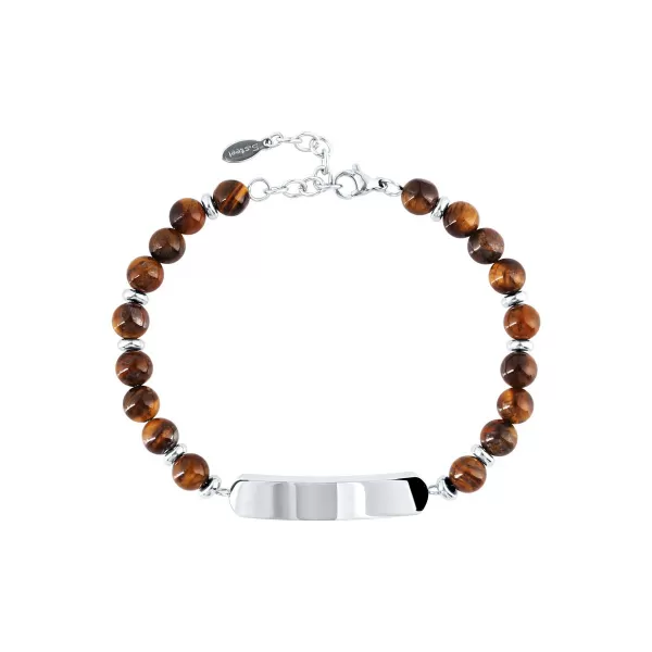Ocelový náramek tygří oko 43084.3