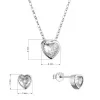 Sada šperků se zirkony srdíčka 19036.1
