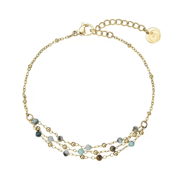 Náramek ocelový s africkým tyrkysem 43105.3