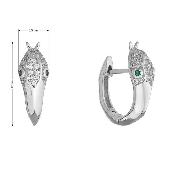 Stříbrné kroužky ve tvaru hada 11776.1