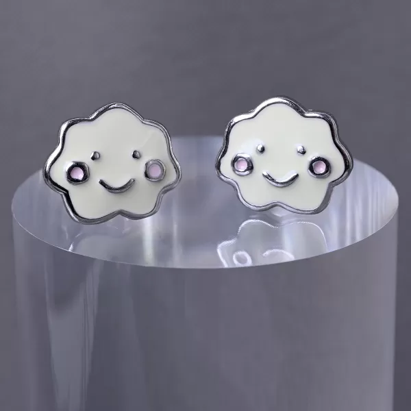 Stříbrné náušnice mráčky 61140