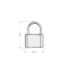 Stříbrný přívěsek visací zámeček 64099