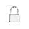 Stříbrný přívěsek visací zámek 64098