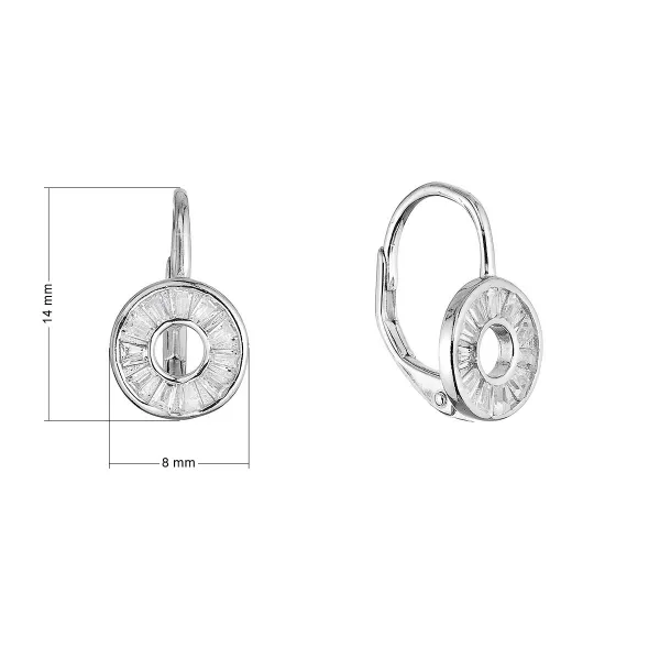 Stříbrné náušnice kroužek ananas 11719.1