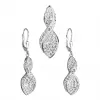 Stříbrné souprava s krystaly Swarovski spirála 39179.1