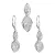 Stříbrné souprava s krystaly Swarovski spirála 39179.1