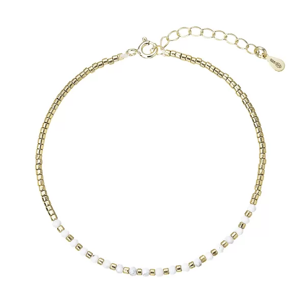 Pozlacený náramek s howlity 13112.1