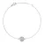 Stříbrný náramek AURORA 13M00001 moissanite