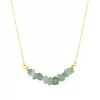 Náhrdelník s kamenem zelený avanturín 42037.3 ocel