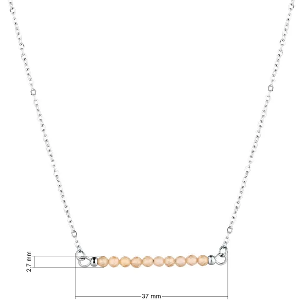 Ocelový náhrdelník žlutý 42038.3