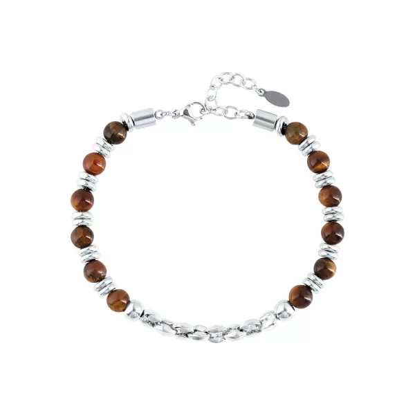 Ocelový náramek tygří oko 43083.3