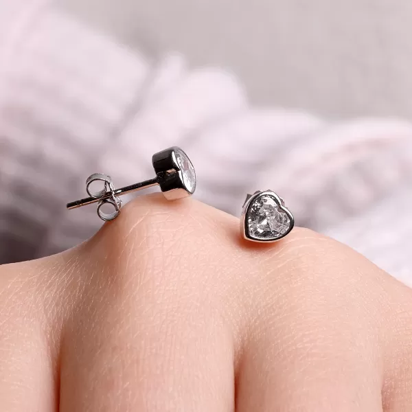 Sada šperků se zirkony srdíčka 19036.1