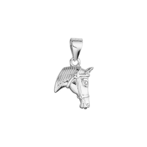 Stříbrný přívěsek hlava koně 64038