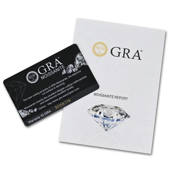 Stříbrné náušnice VIKA 11M00011 moissanite 4ct