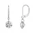 Stříbrné náušnice VIKA 11M00011 moissanite 4ct