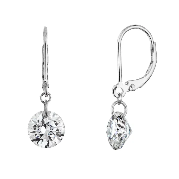 Stříbrné náušnice VIKA 11M00011 moissanite 4ct
