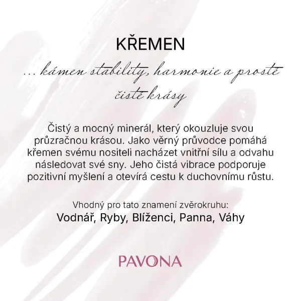 Náramek s minerálními kameny křemen 43058.3