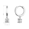Stříbrné náušnice IRIS 11M00012 moissanite 2ct