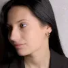 Pozlacené kruhové náušnice 41047.1