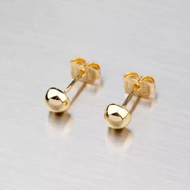 Náušnice žluté zlato 12-071