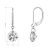 Stříbrné náušnice VIKA 11M00011 moissanite 4ct