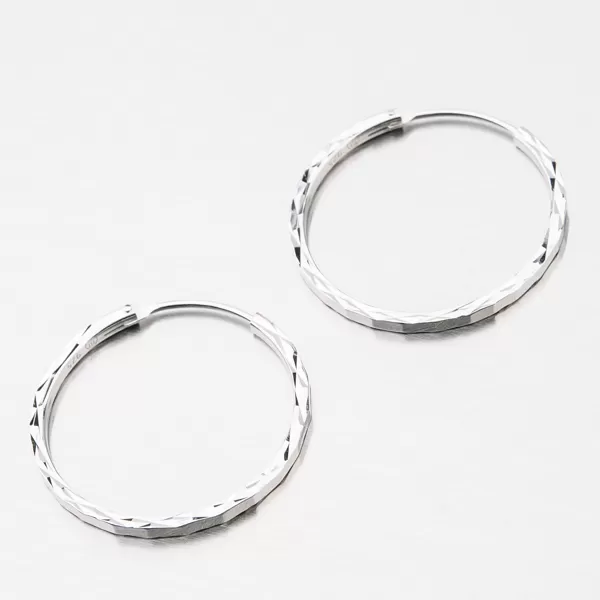 Stříbrné kruhy facetované UCST-122439/25/B