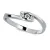 Dámský prsten bílé zlato 585/1000 s přírodními diamanty 0,094ct, G, Si, DF-2072-B-DIA
