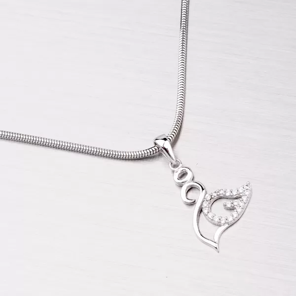 Zlatá labuť se zirkony 13-078