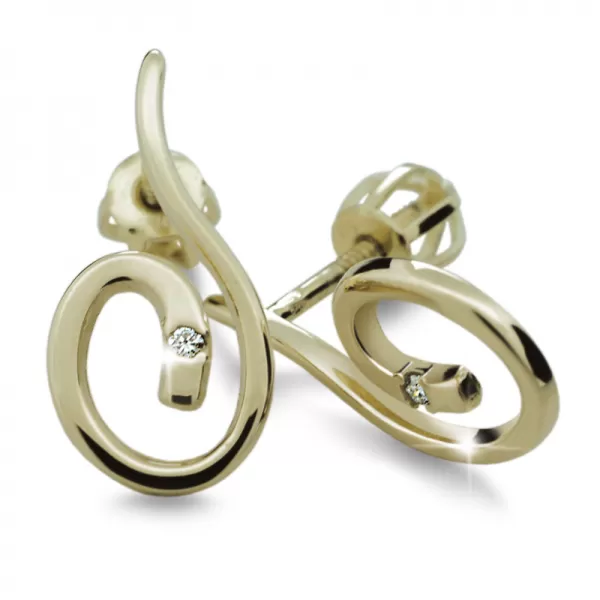 Dámské naušnice s diamanty DF2022
