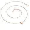 Náhrdelník srdce s diamantem 140019-NH01-CV-DIA