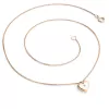 Náhrdelník srdce s diamantem 140019-NH02-CV-DIA