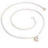 Náhrdelník srdce s diamantem 140019-NH02-CV-Black