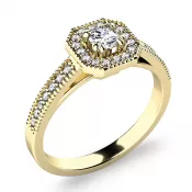 Zásnubní prsten s diamanty ZP-140035-ZL-DIA