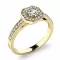 Zásnubní prsten s diamanty ZP-140035-ZL-DIA