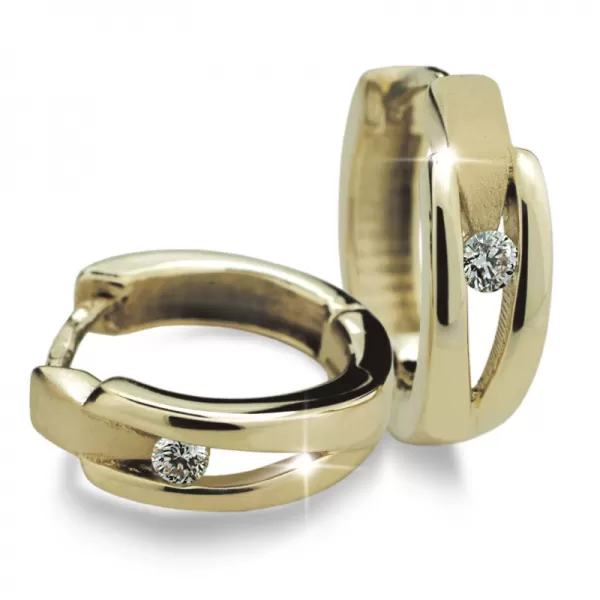 Dámské naušnice s diamanty DF2023