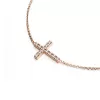 Náhrdelník s křížem a diamanty 140018-NH01-CV-DIA