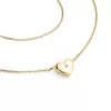 Náhrdelník srdce s diamantem 140019-NH01-ZL-DIA