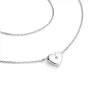 Náhrdelník srdce s diamantem 140019-NH01-B-DIA