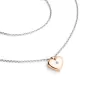 Náhrdelník srdce s diamantem 140019-NH02-BCV-DIA