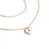 Náhrdelník srdce s diamantem 140019-NH02-CV-Black