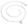Náhrdelník srdce s diamantem 140019-NH02-BCV-DIA