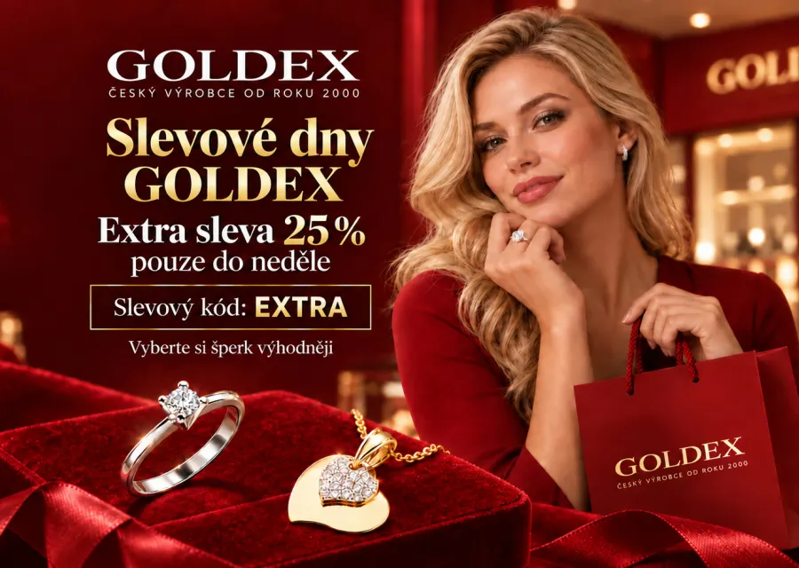 Slevové dny GOLDEX: extra sleva 25 % do neděle