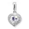 Dámský přívěsek bílé zlato 585 zirkon DZ1810W
