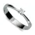 Dámský prsten bílé zlato 585/1000 s přírodním diamantem 0.100 ct G/SI DF-1958-B-DIA